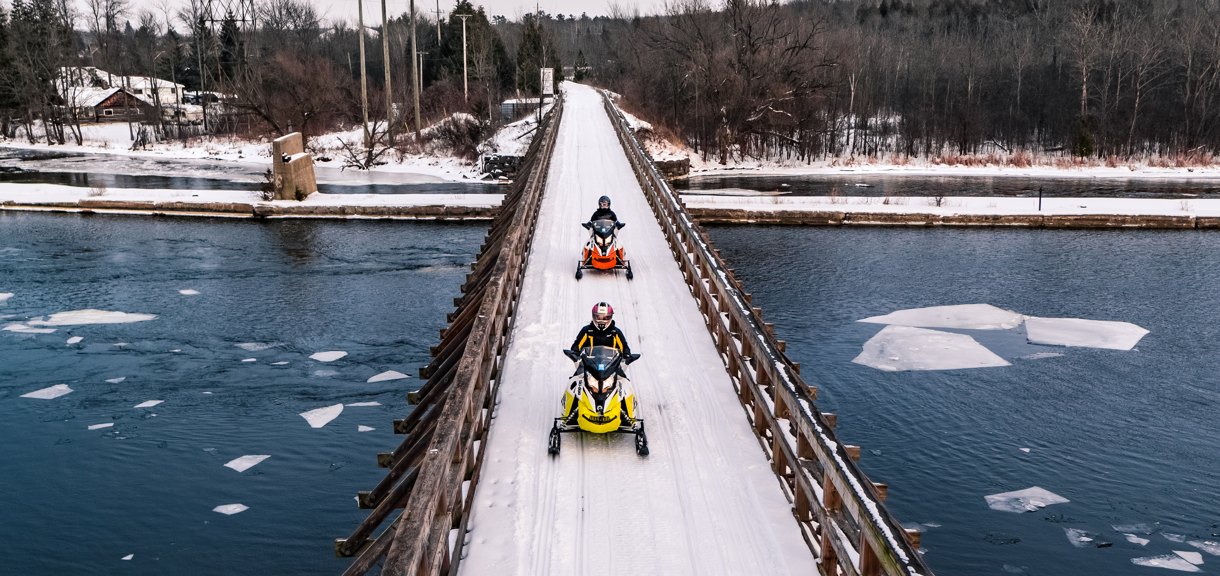 Snowmobiling in Hastings